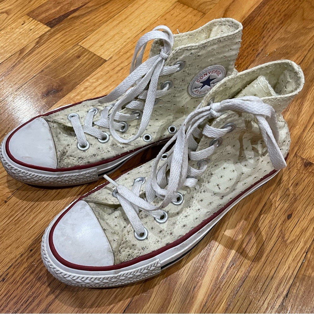 Converse Beige High Tops